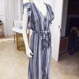 Splendid blue stripe Chambray Maxi Dress